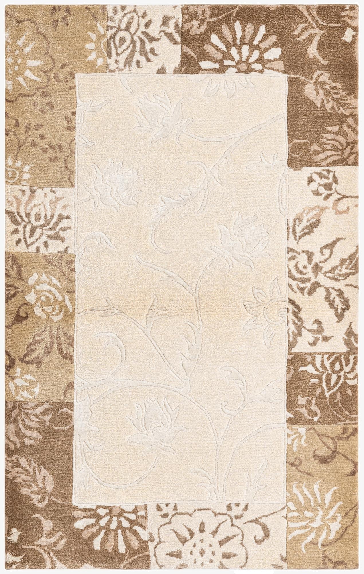  3' 1 x 4' 10  Hand Knotted Darya Wool Rug