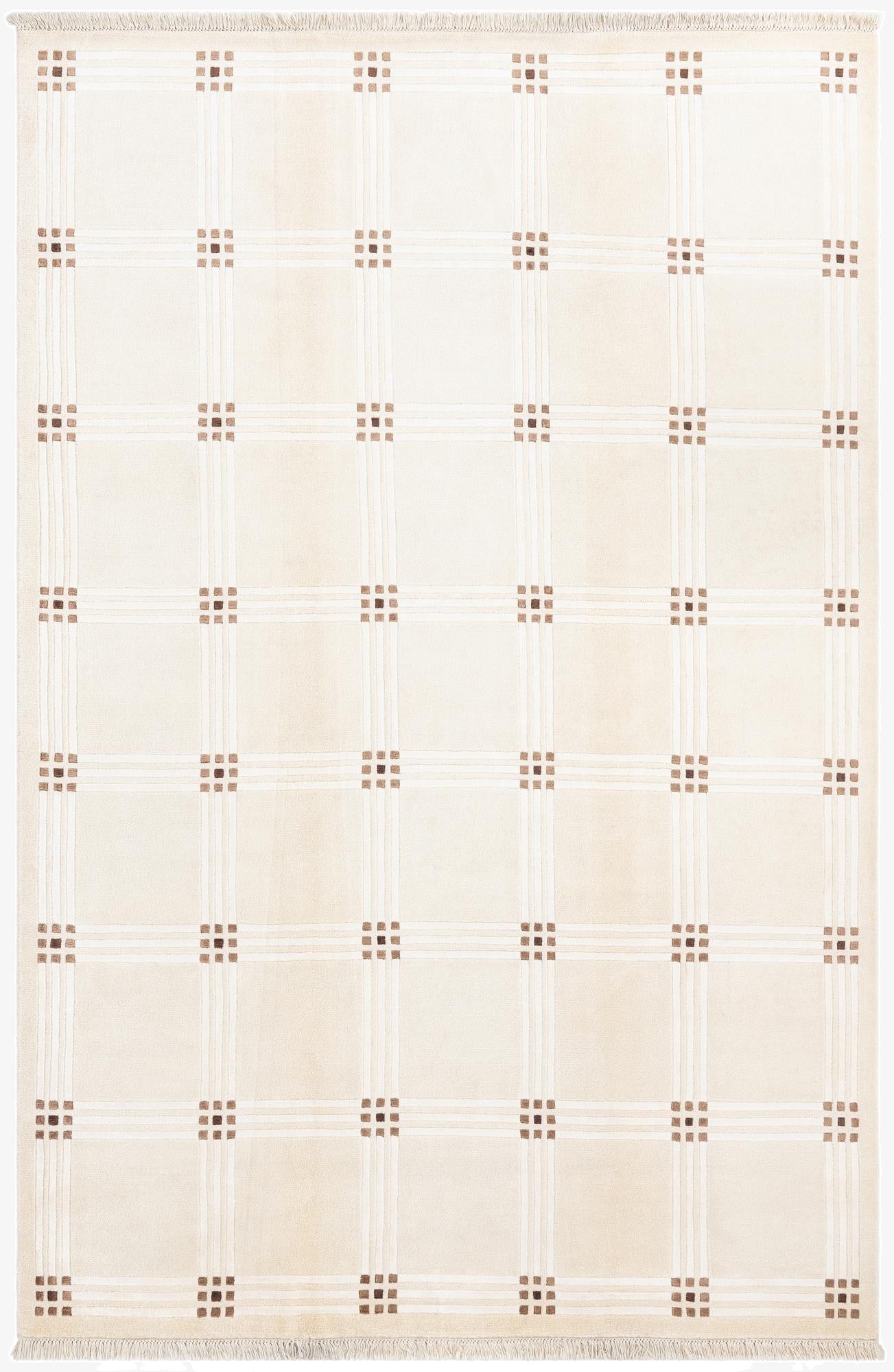  6' 7 x 9' 11  Hand Knotted Darya Wool Rug