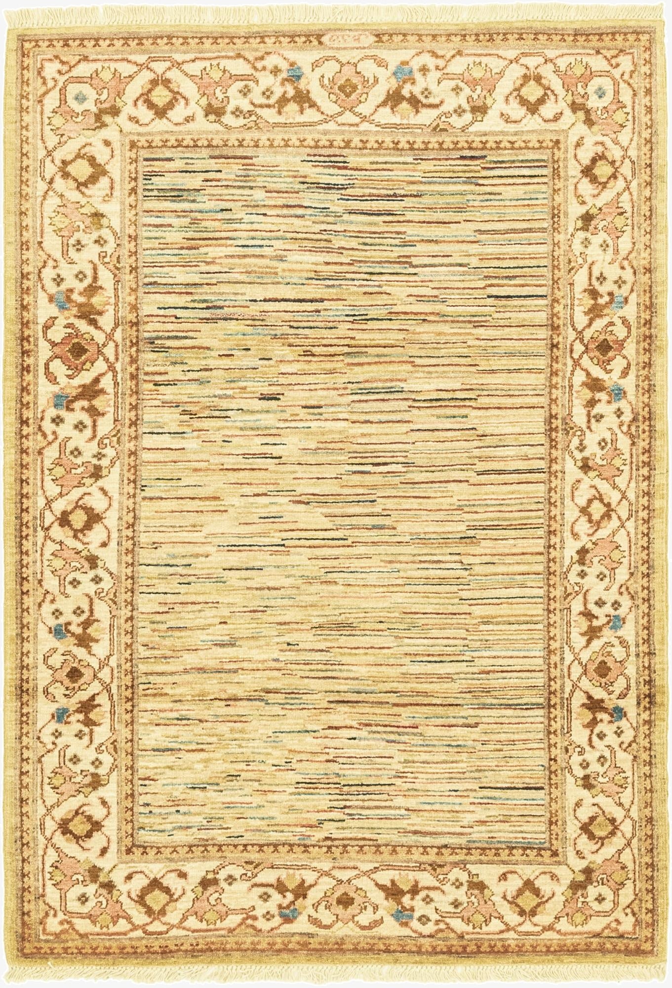  3' 9 x 5' 5  Hand Knotted Darya Oriental Rug