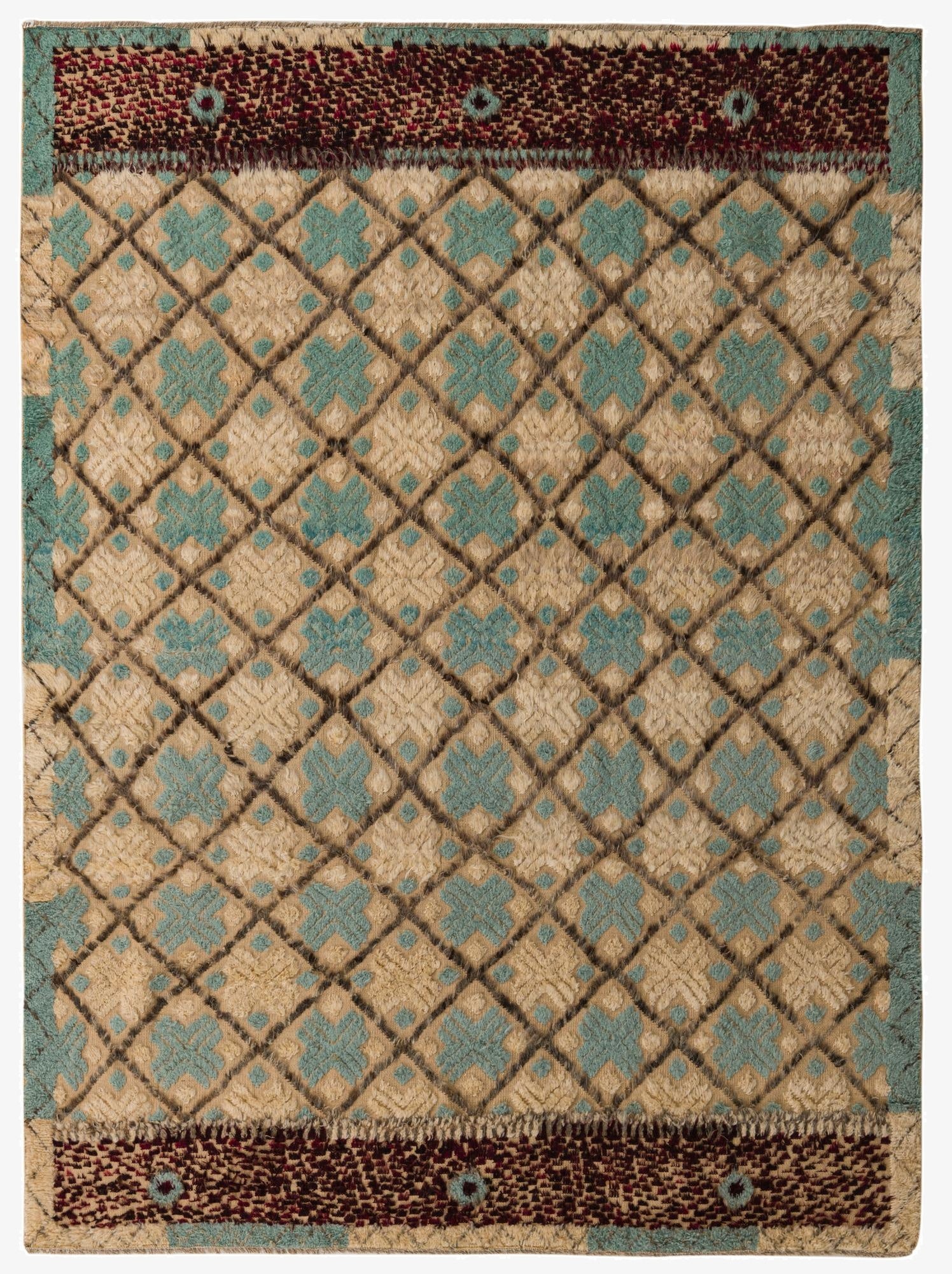  7' 7 x 10' 3  Hand Knotted Darya Wool Rug