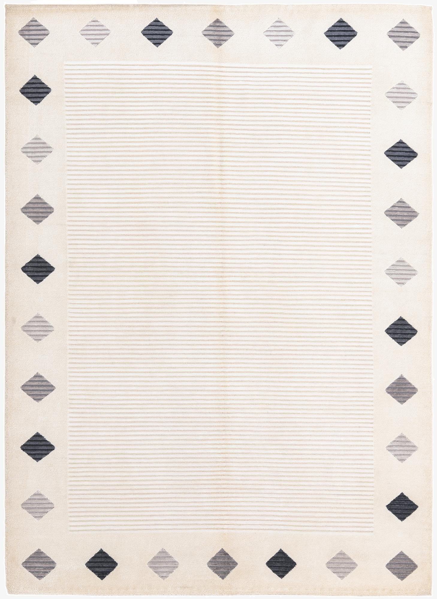  5' 9 x 8'  Hand Knotted Darya Wool Rug
