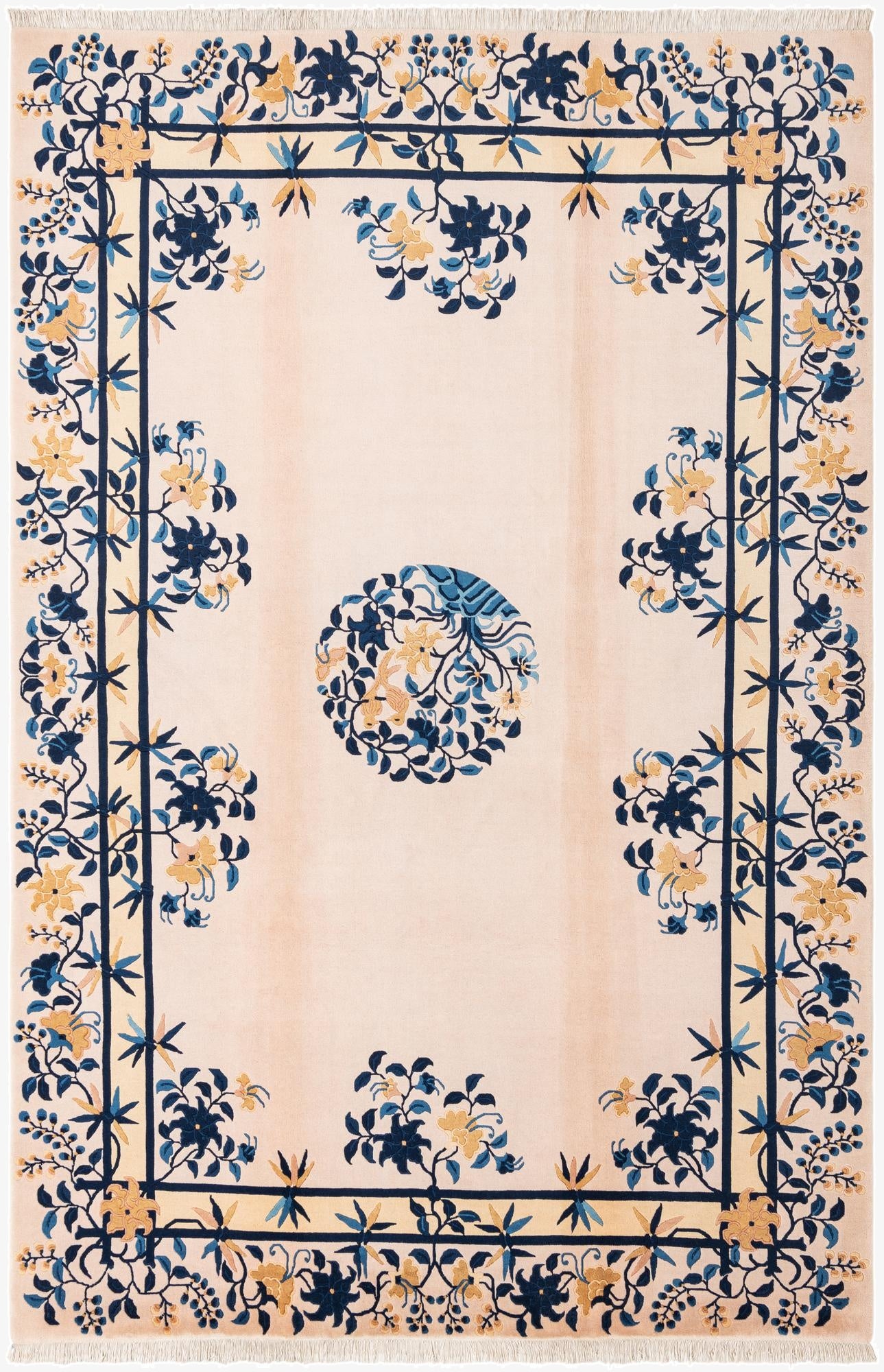  6' 2 x 9' 2  Hand Knotted Darya Wool Rug