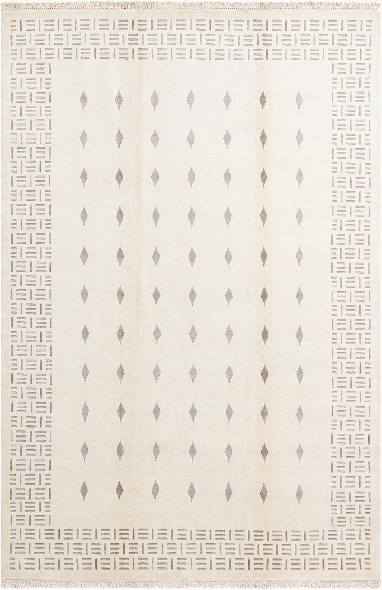  6' 8 x 9' 10  Hand Knotted Darya Wool Rug