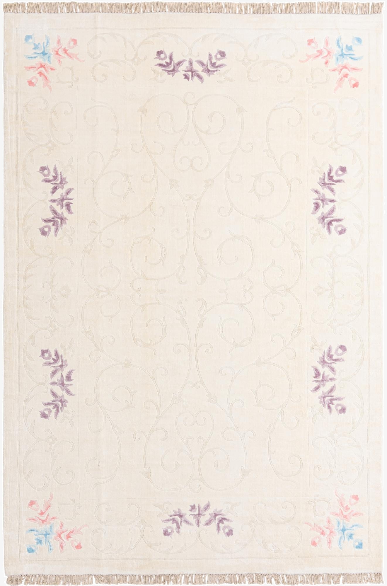  6' 7 x 9' 11  Hand Knotted Darya Wool Rug
