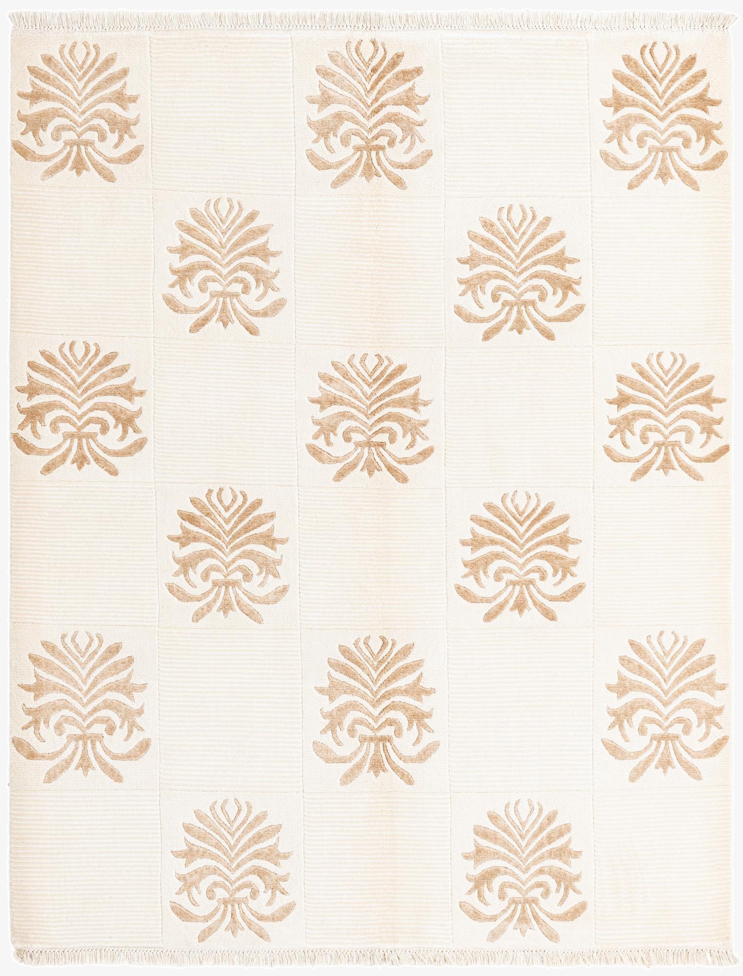  5' x 6' 4  Hand Knotted Darya Wool Rug