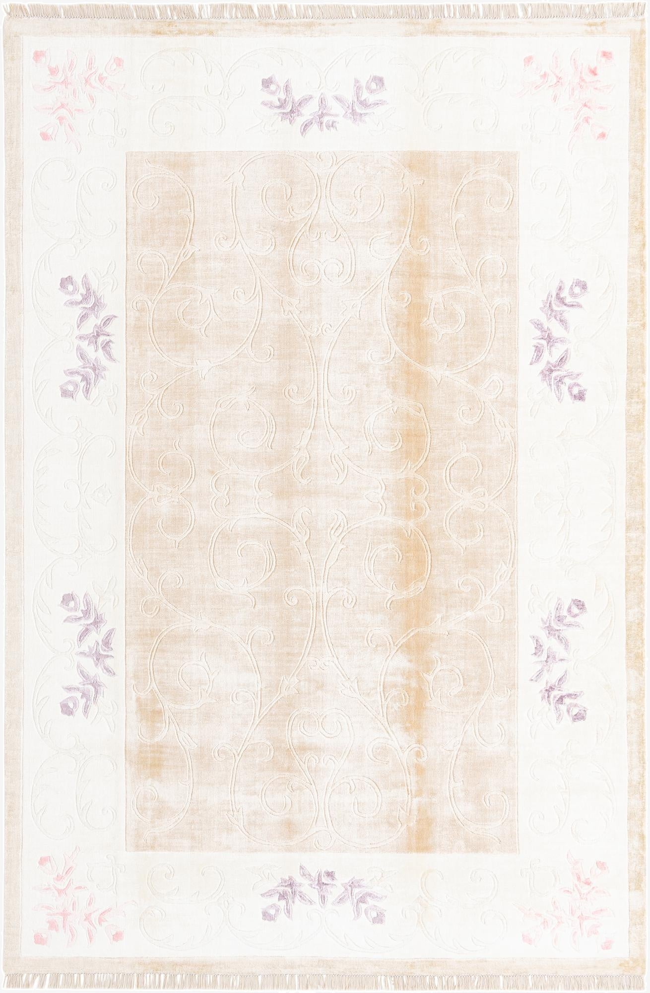  6' 7 x 9' 9  Hand Knotted Darya Rug