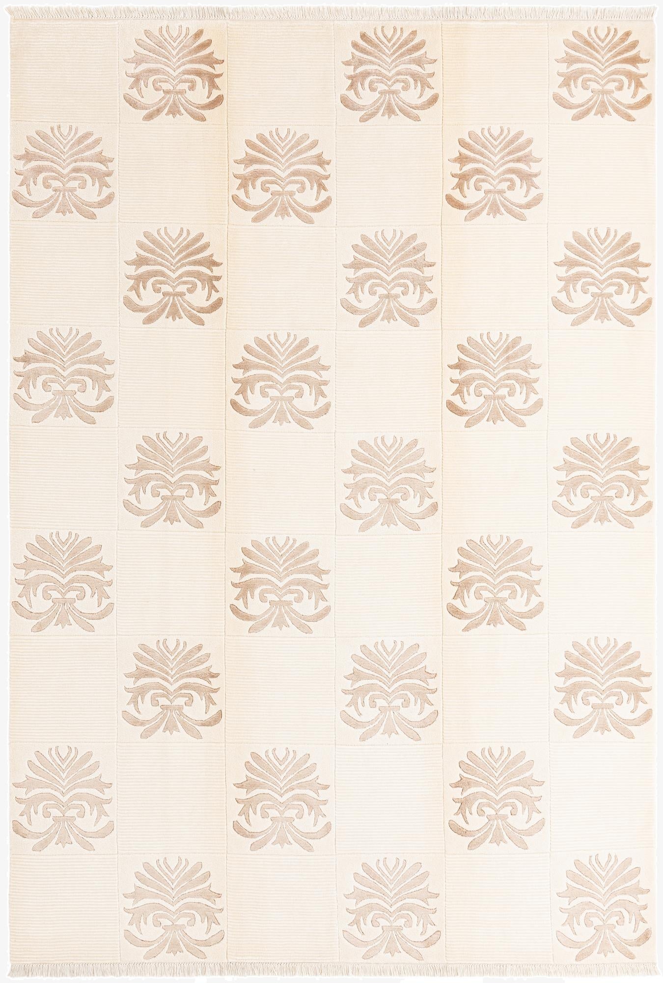  6' 7 x 9' 7  Hand Knotted Darya Wool Rug