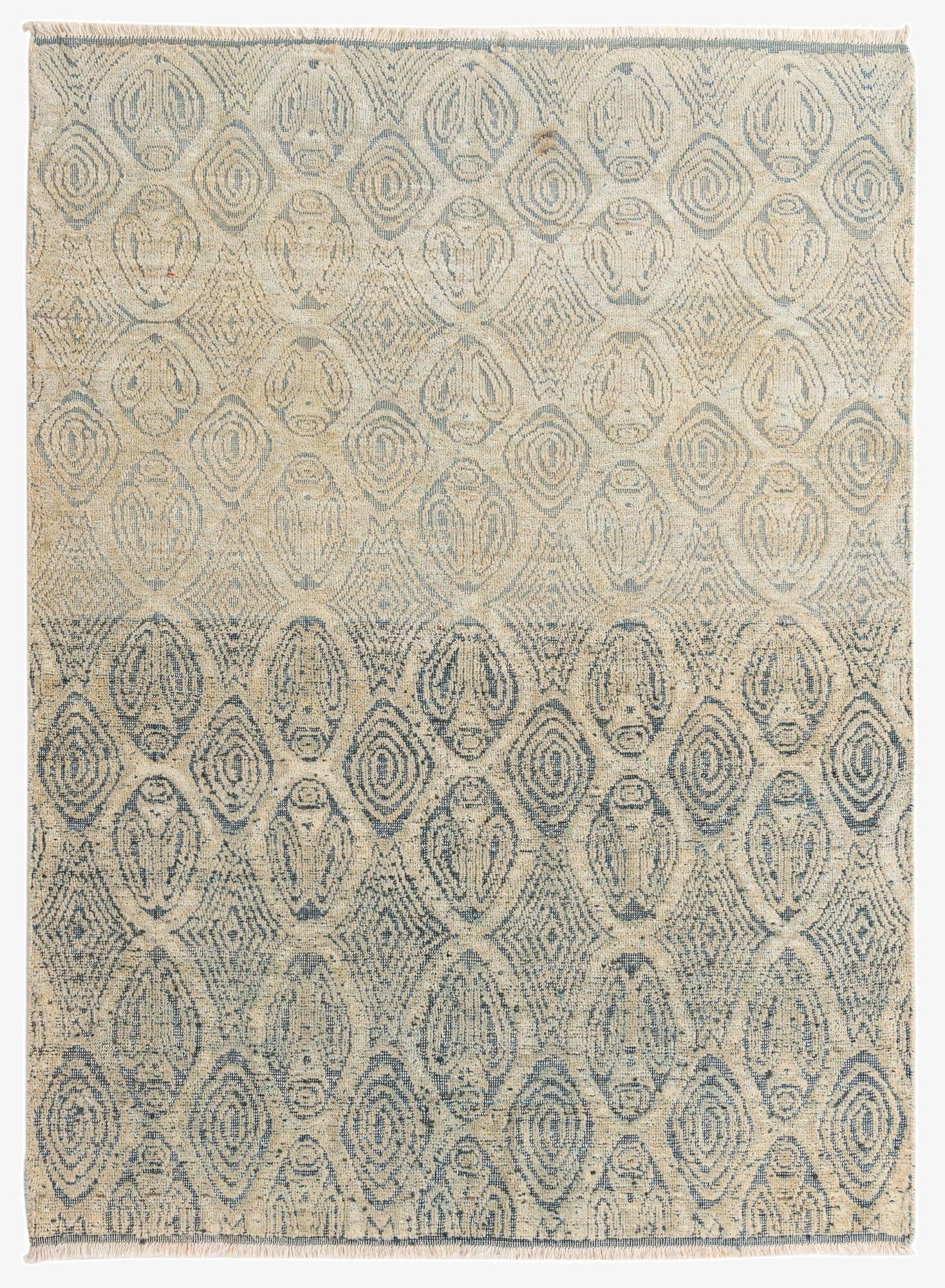  5' 9 x 7' 9  Hand Knotted Darya Wool Rug