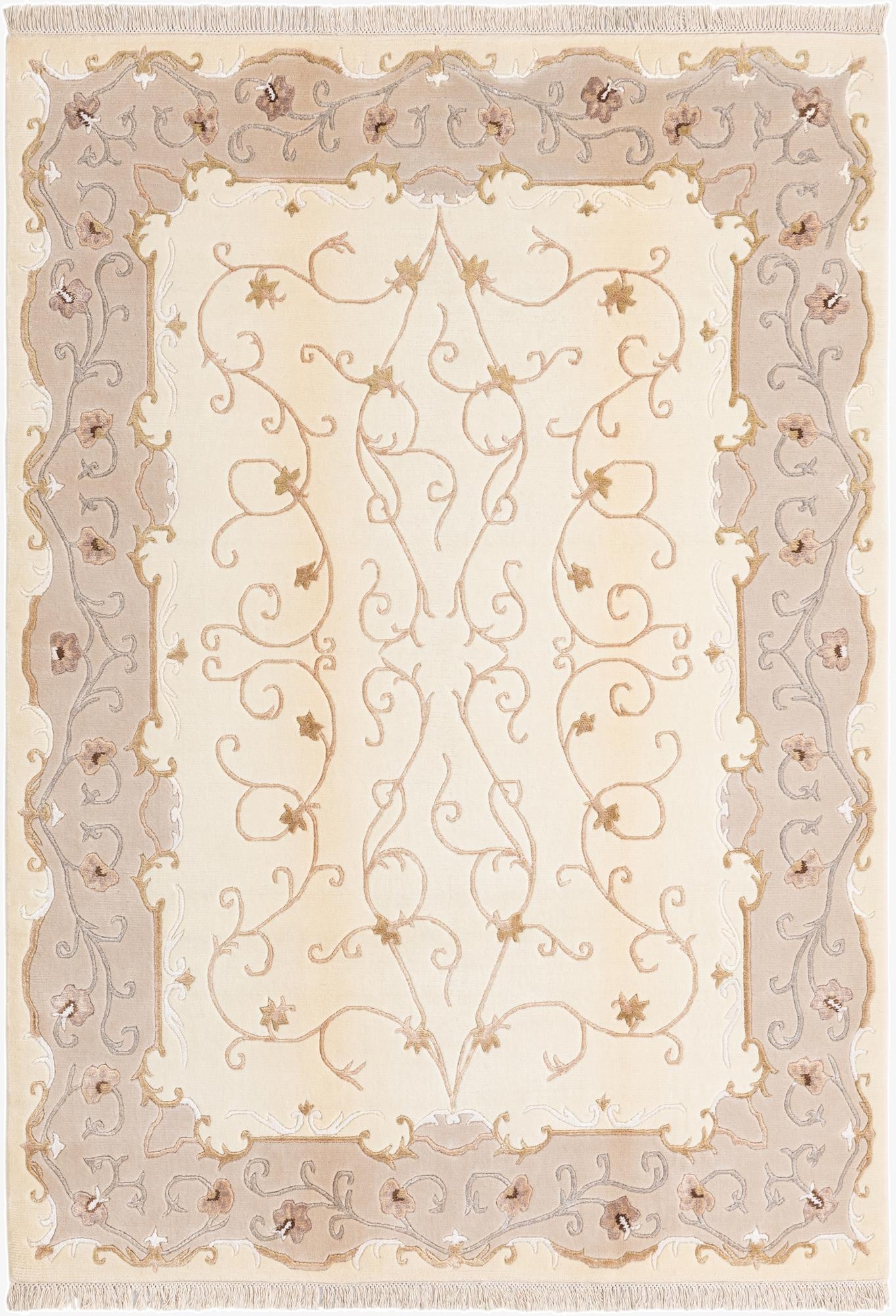  5' 7 x 8'  Hand Knotted Darya Wool Rug