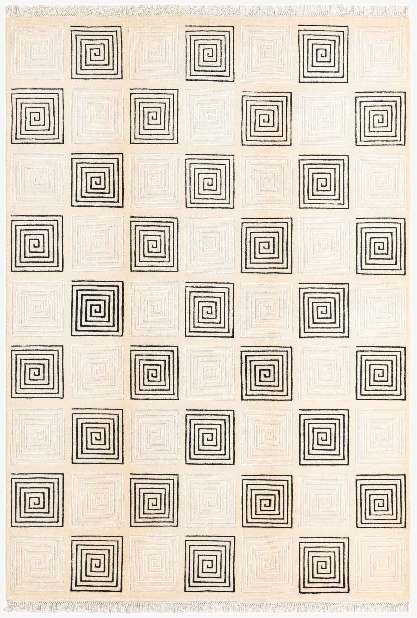  5' 7 x 8'  Hand Knotted Darya Wool Rug