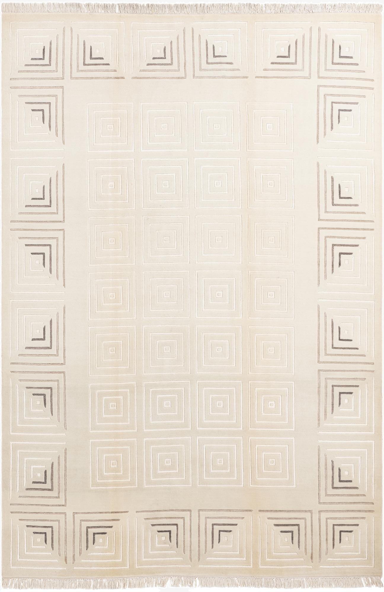  6' 7 x 9' 7  Hand Knotted Darya Wool Rug