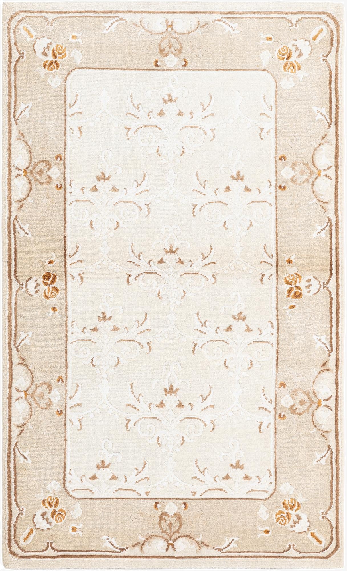  3' x 4' 11  Hand Knotted Darya Wool Rug