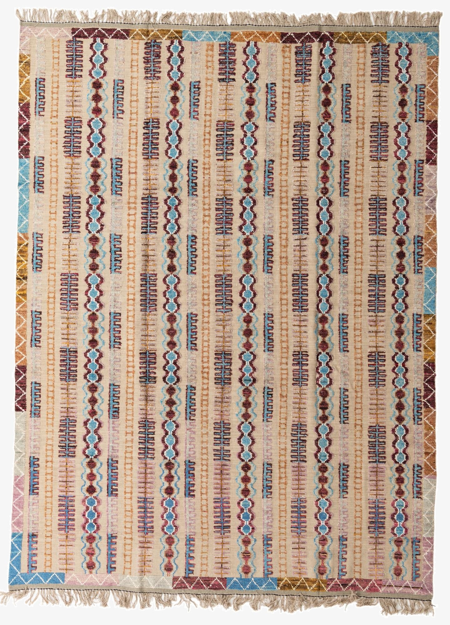  9' x 12' 1  Hand Knotted Darya Wool Rug