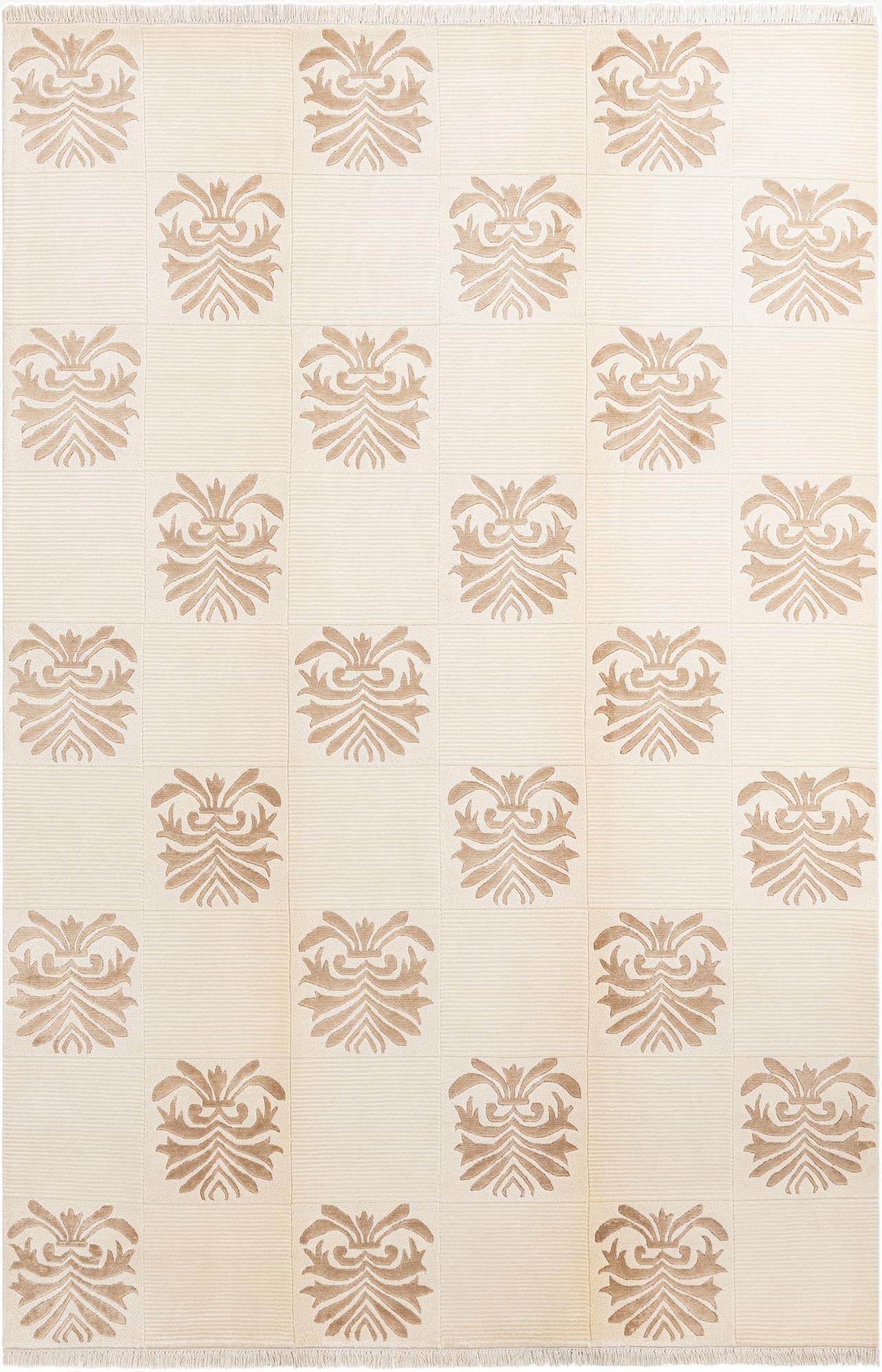  6' 5 x 9' 9  Hand Knotted Darya Wool Rug