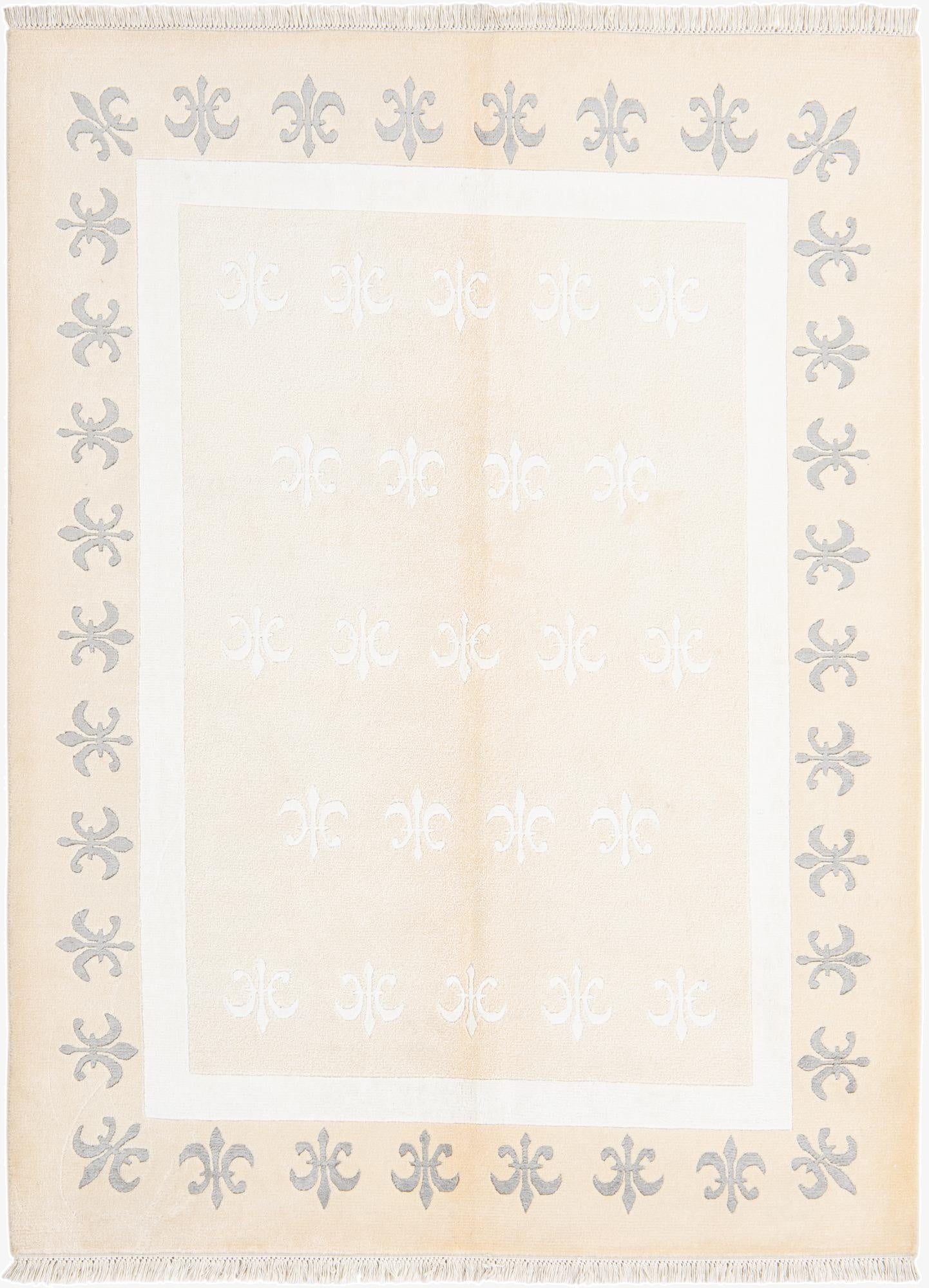  4' 10 x 6' 7  Hand Knotted Darya Wool Rug