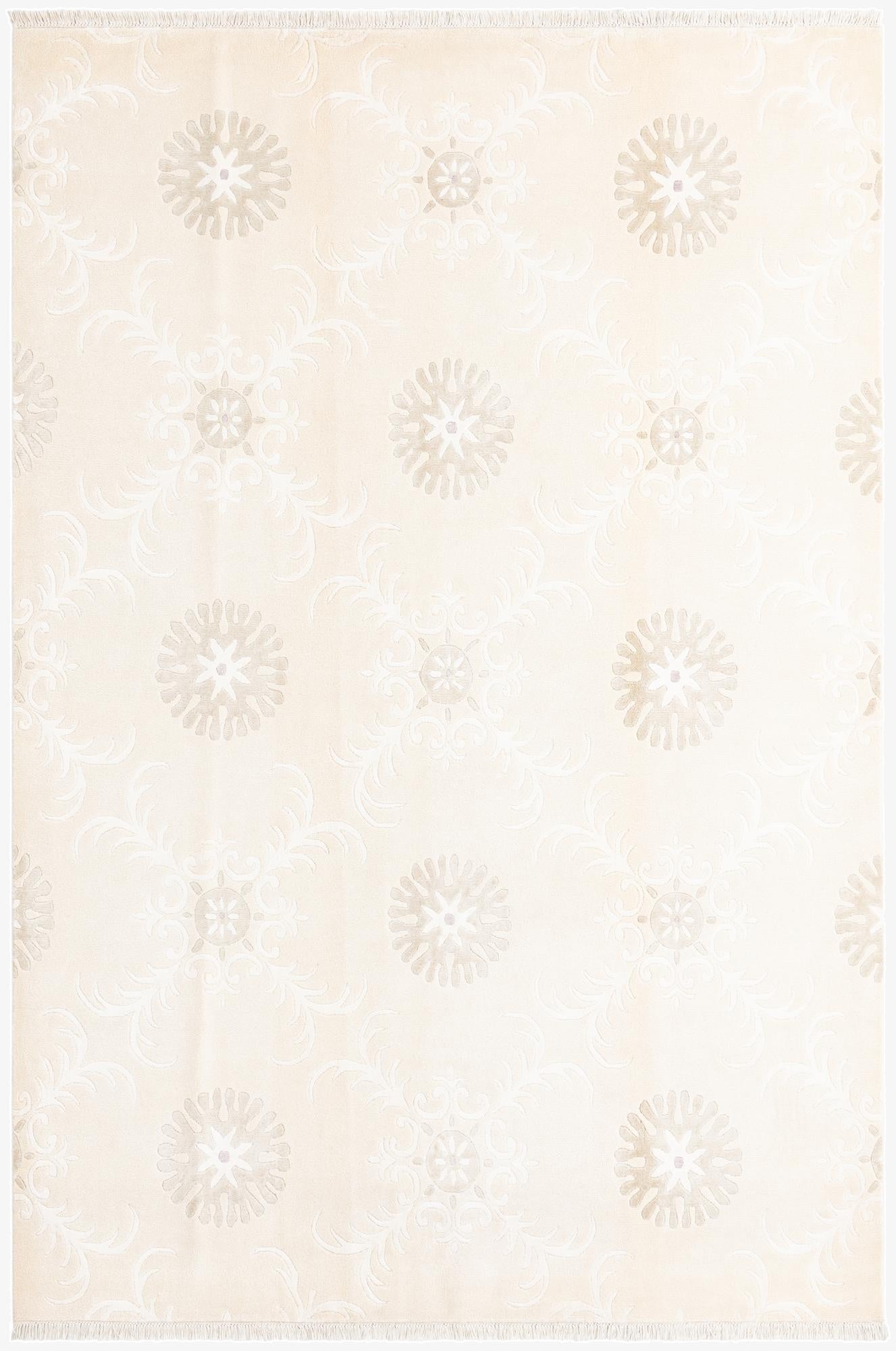  6' 9 x 9' 11  Hand Knotted Darya Wool Rug