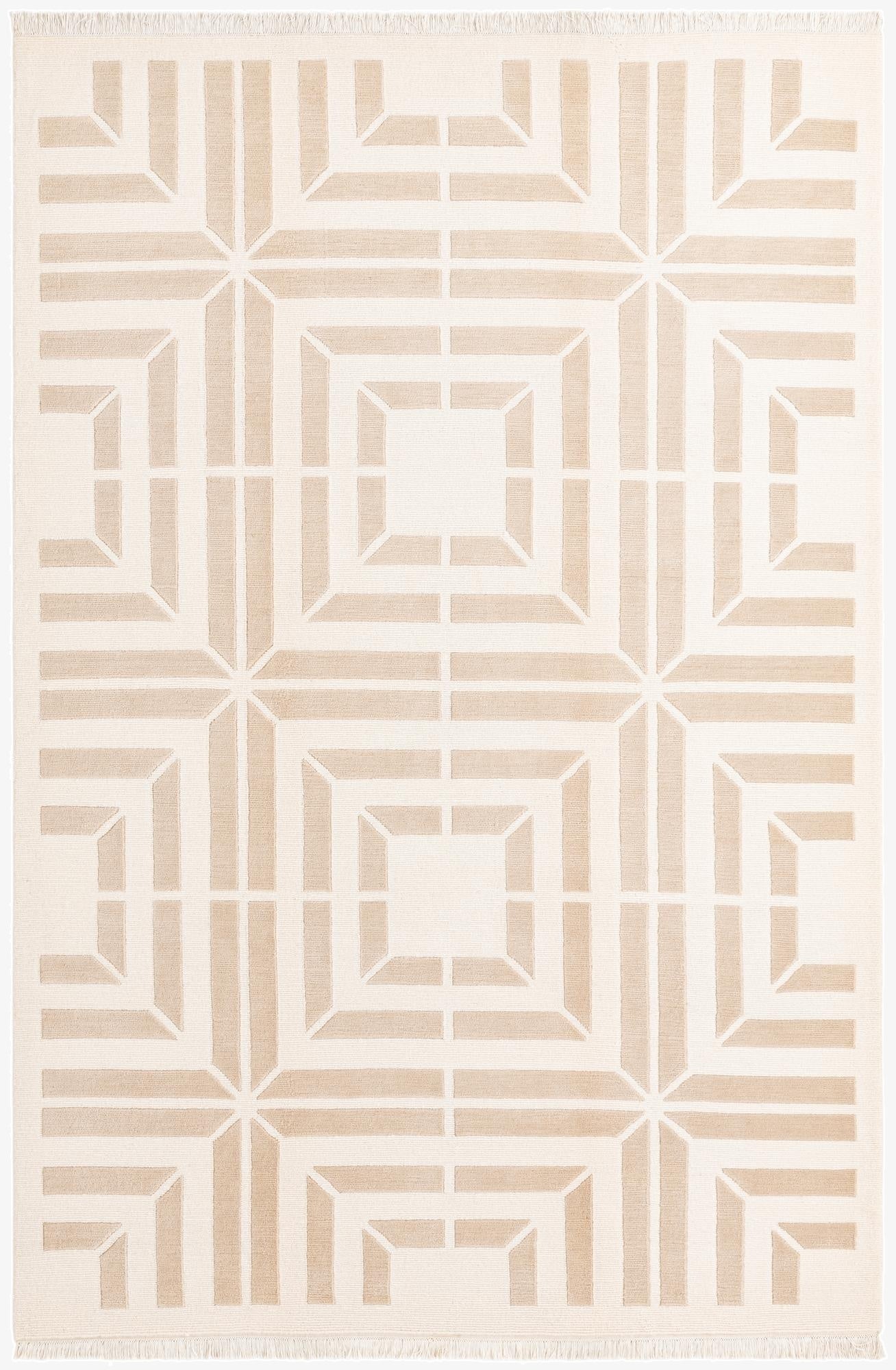  6' 8 x 9' 11  Hand Knotted Darya Wool Rug