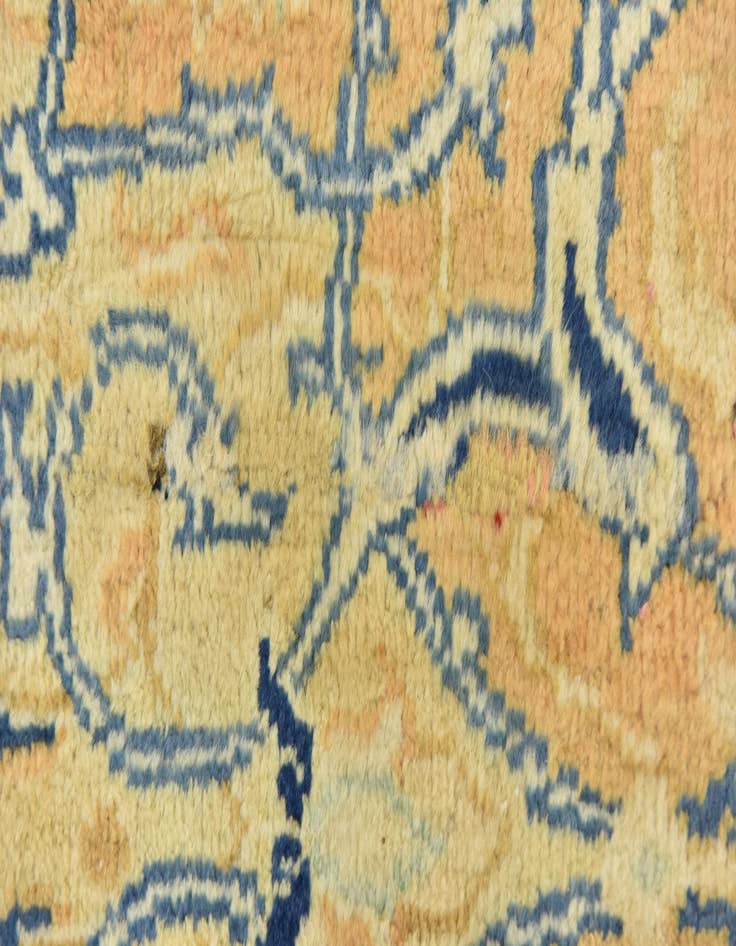 Detail image of  9' 9 x 13'  Hand Knotted Farahan Persian Wool Rug