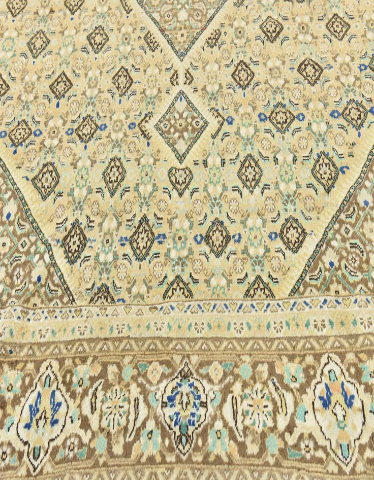 Detail image of  10' x 13' 2  Hand Knotted Farahan Persian Wool Rug