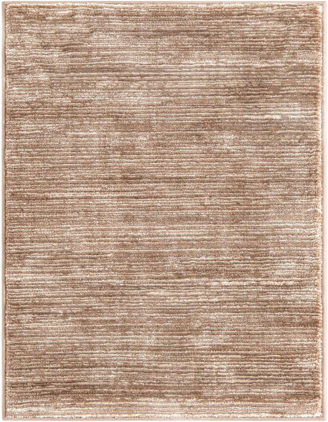 A 2x3 rectangular Finsbury rug in shades of brown and tan with a textured high-low pile.