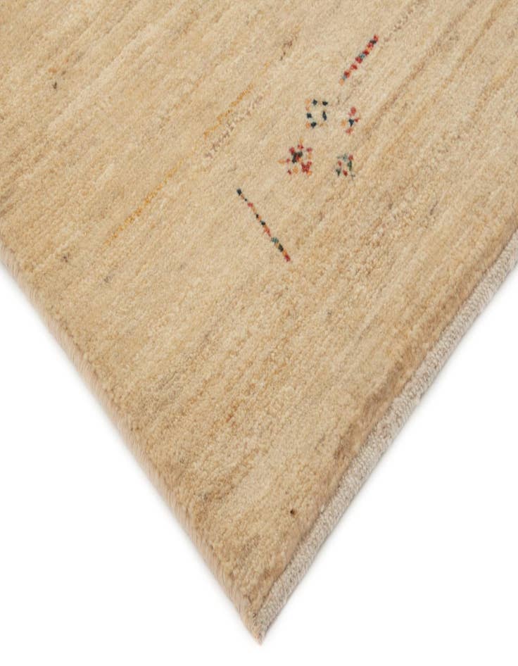 Detail image of  4' 11 x 6' 6  Hand Knotted Gabbeh Persian Wool Rug