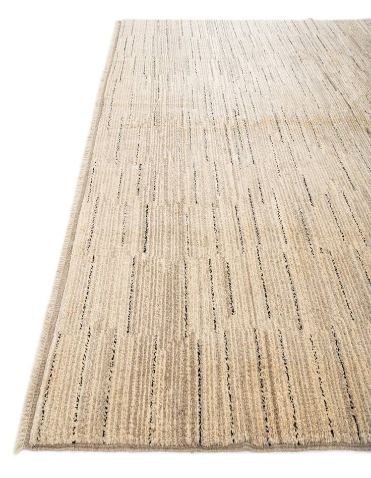 Detail image of  4' 10 x 6'  Hand Knotted Gabbeh Wool Rug