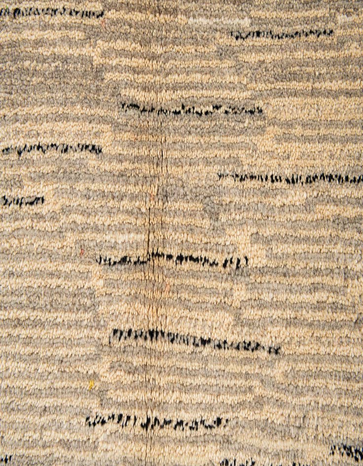 Detail image of  4' 10 x 6'  Hand Knotted Gabbeh Wool Rug