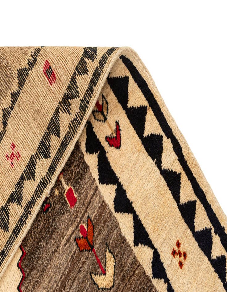 Detail image of  4' 3 x 7' 10 Gabbeh Rug