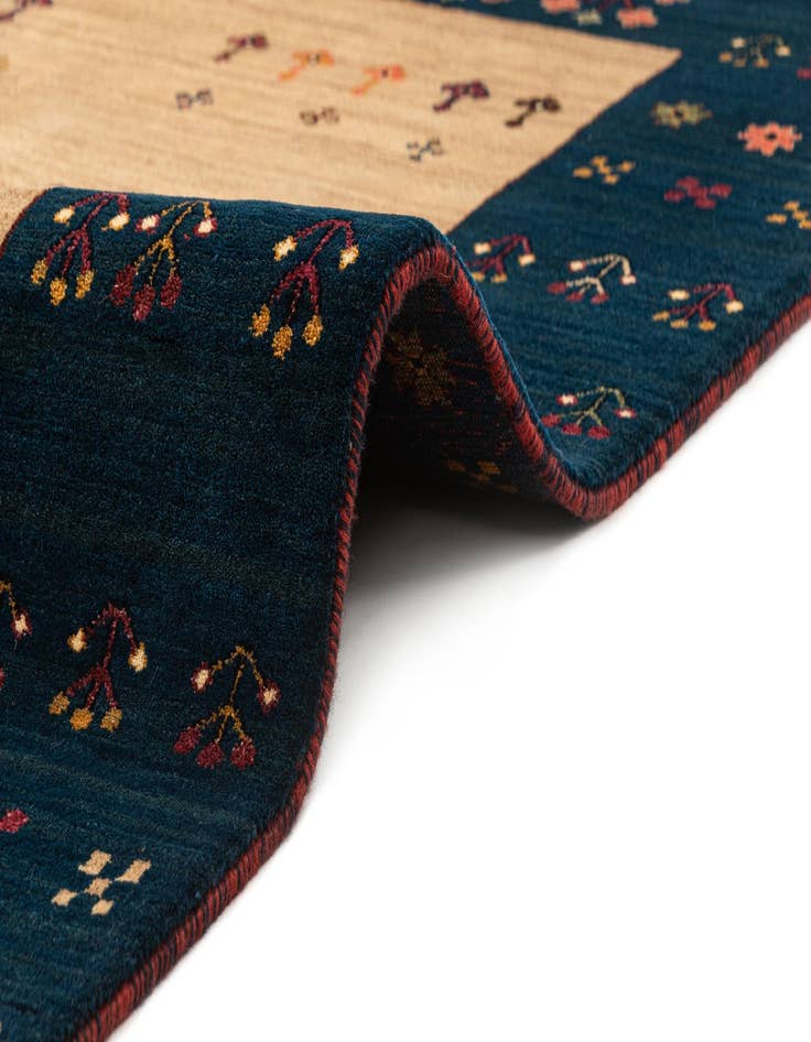 Detail image of  4' 8 x 6' 8 Gabbeh Rug