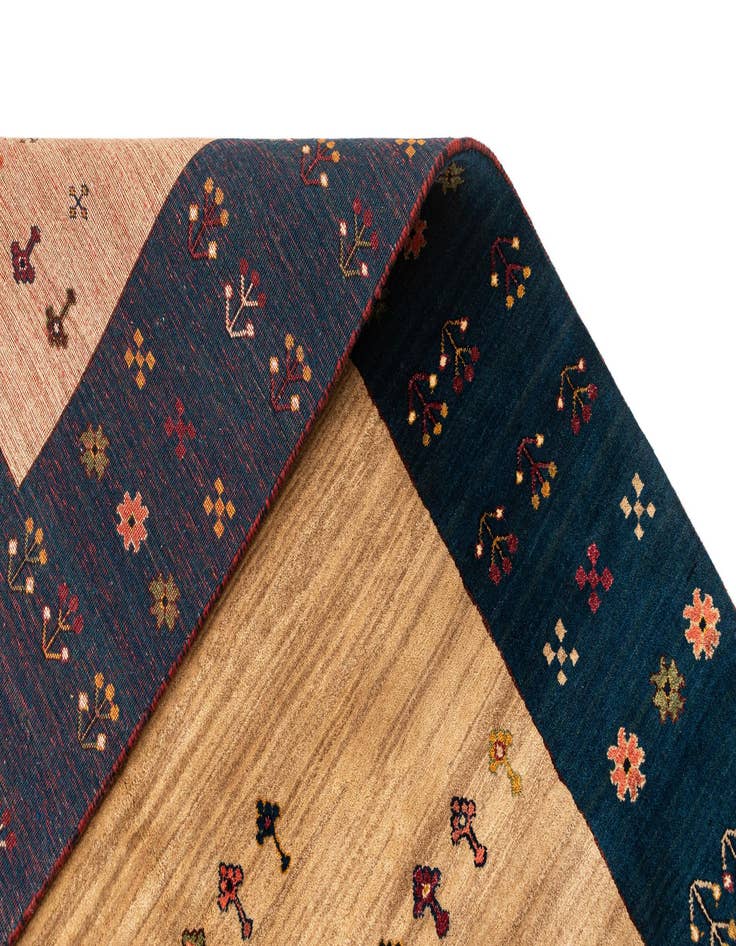 Detail image of  4' 8 x 6' 8 Gabbeh Rug