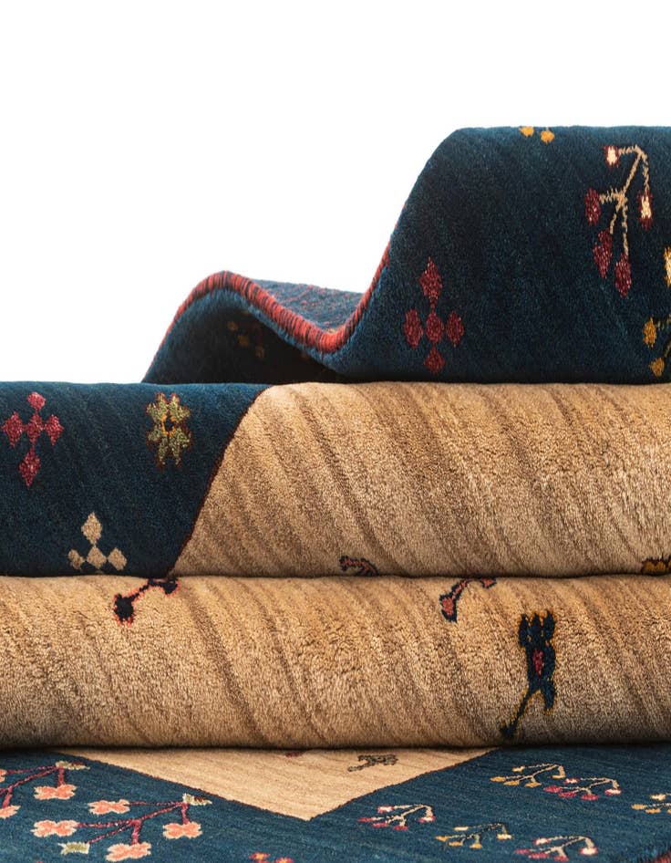 Detail image of  4' 8 x 6' 8 Gabbeh Rug