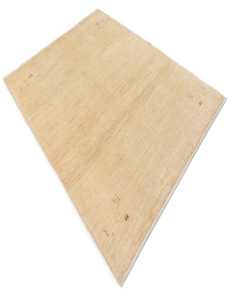 Detail image of 5' 1 x 6' 6 Hand Knotted Gabbeh Shouli Persian Wool Rug