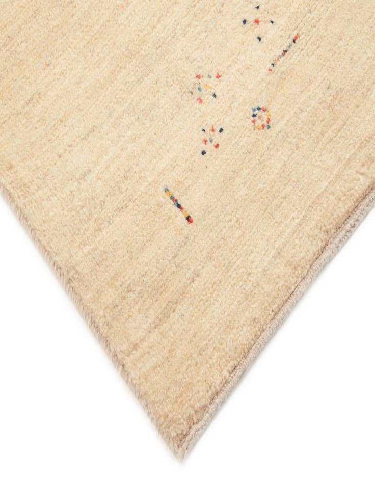 Detail image of 4' 10 x 6' 2 Hand Knotted Gabbeh Shouli Persian Wool Rug