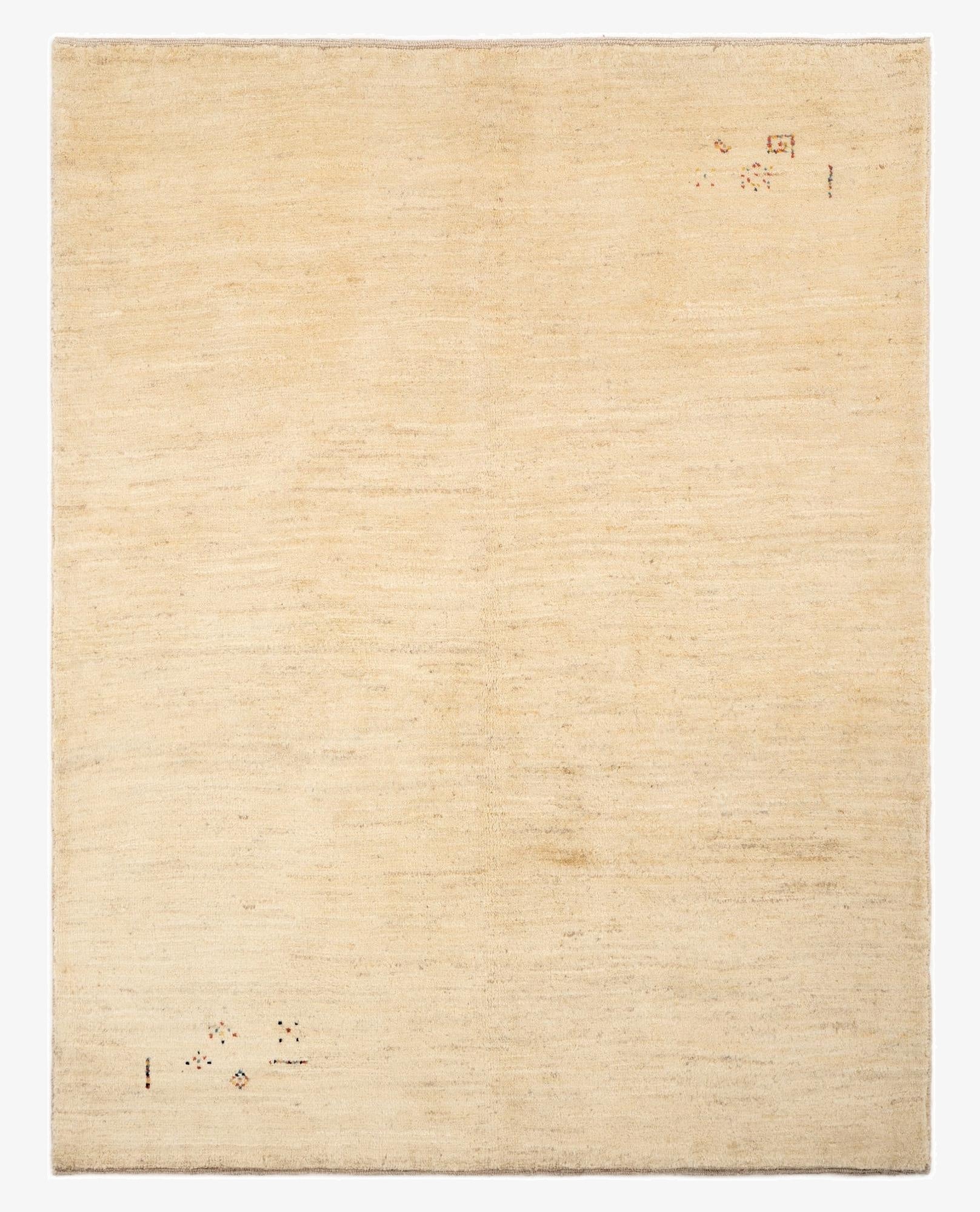  4' 10 x 6' 2  Hand Knotted Gabbeh Shouli Persian Wool Rug