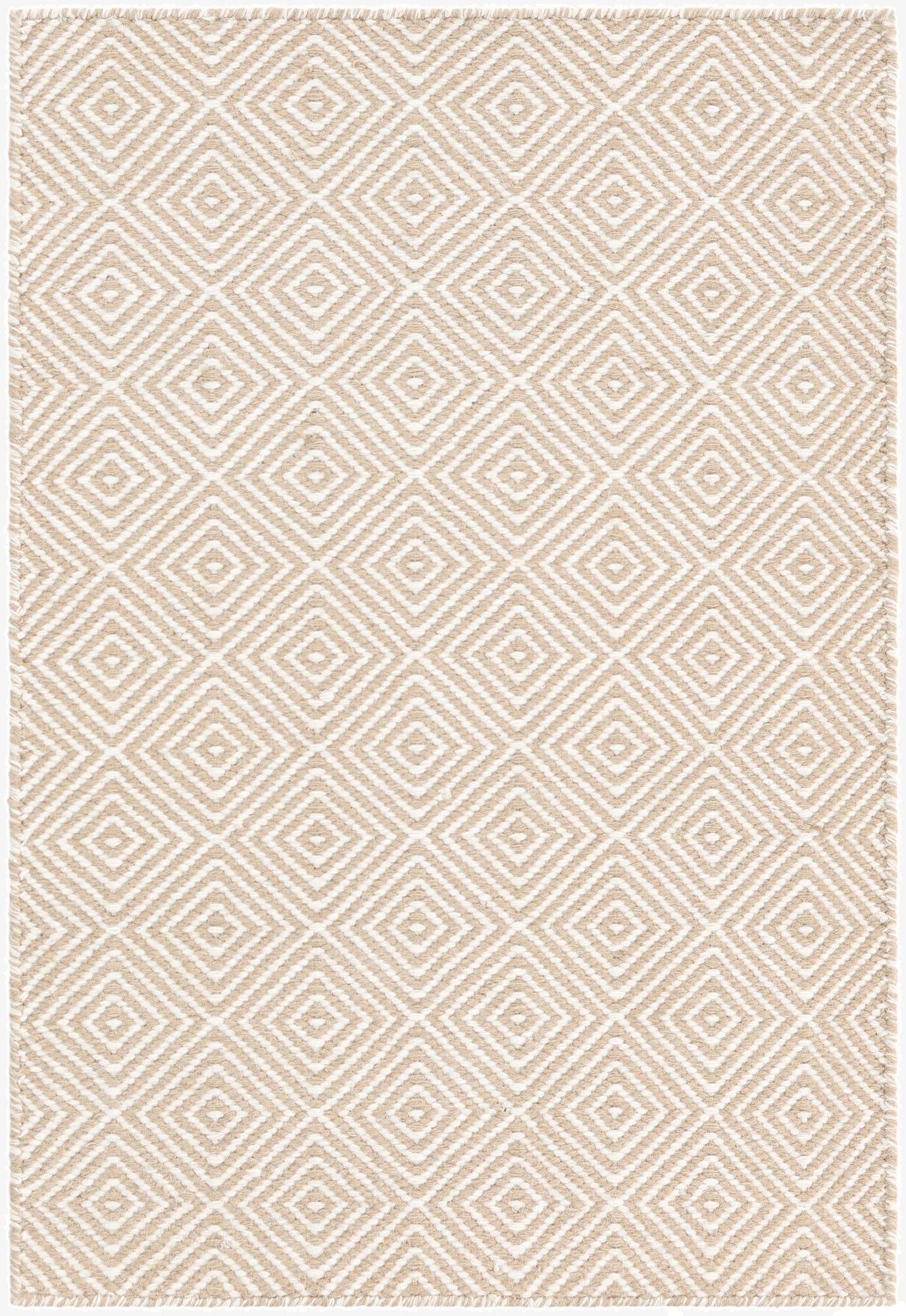  2' x 3' 1  Hand Woven Geo Trellis Flatweave Rug