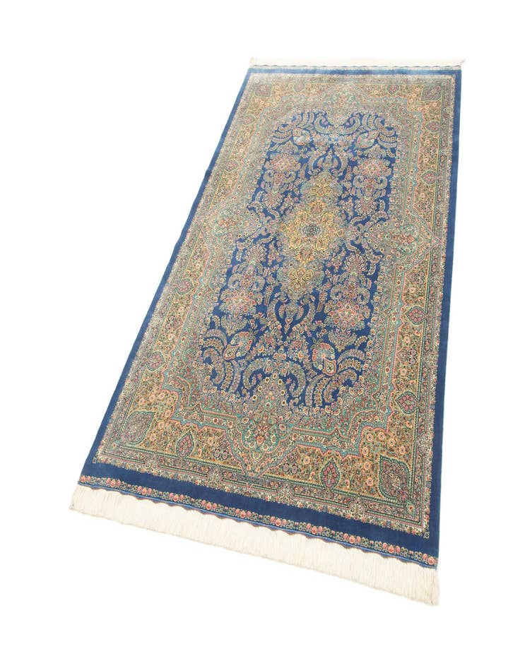 Detail image of  4' 9 x 7' 5 Ghom Design Rug