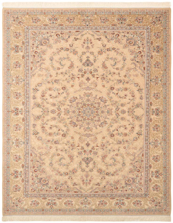 Detail image of  6' 4 x 9' 7 Ghom Design Rug