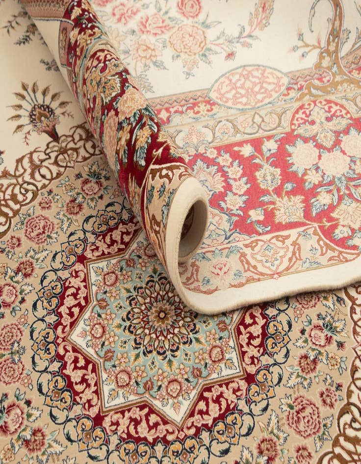 Detail image of  6' 5 x 9' 7 Ghom Design Rug