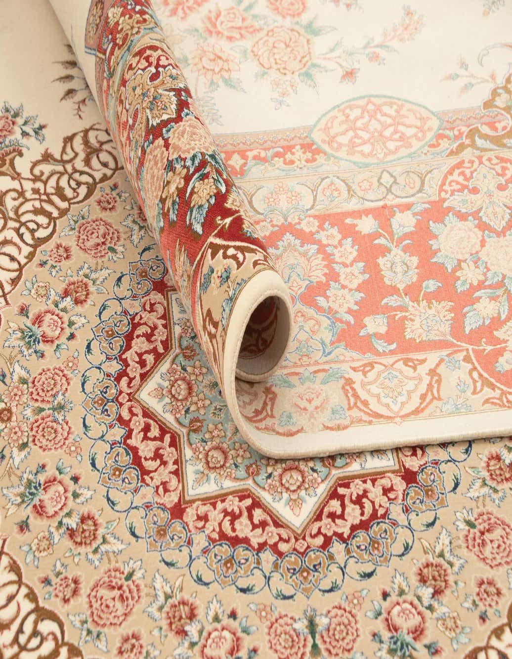 Primary image  6' 4 x 9' 7 Ghom Design Rug