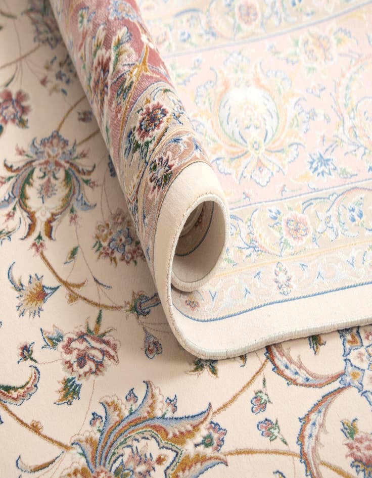 Detail image of  6' 7 x 9' 10 Ghom Design Rug