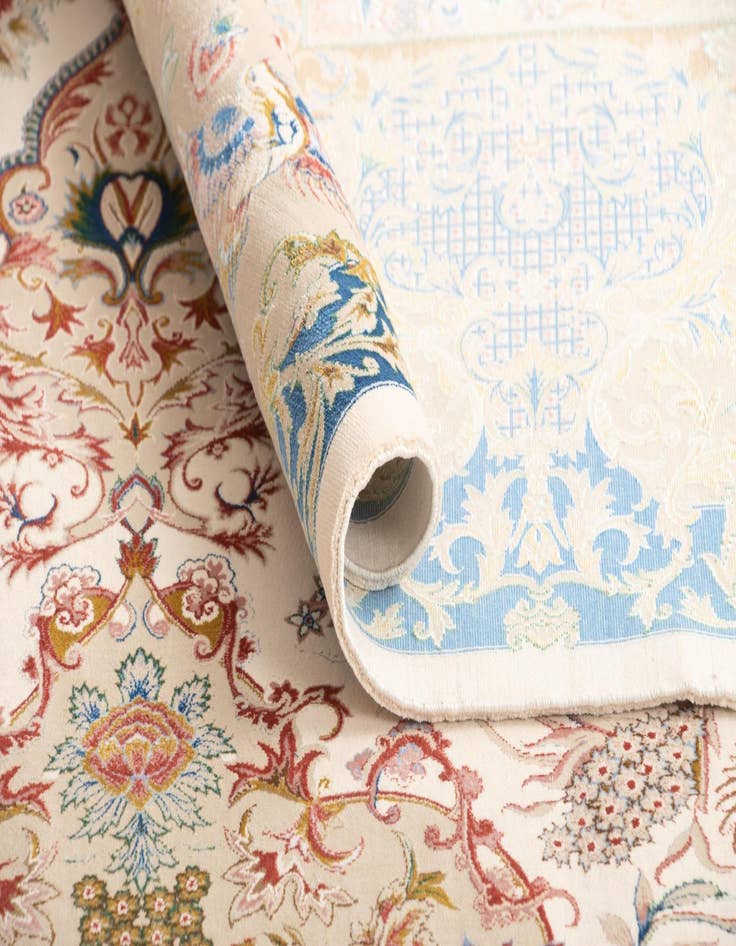 Detail image of  6' 7 x 9' 10 Ghom Design Rug