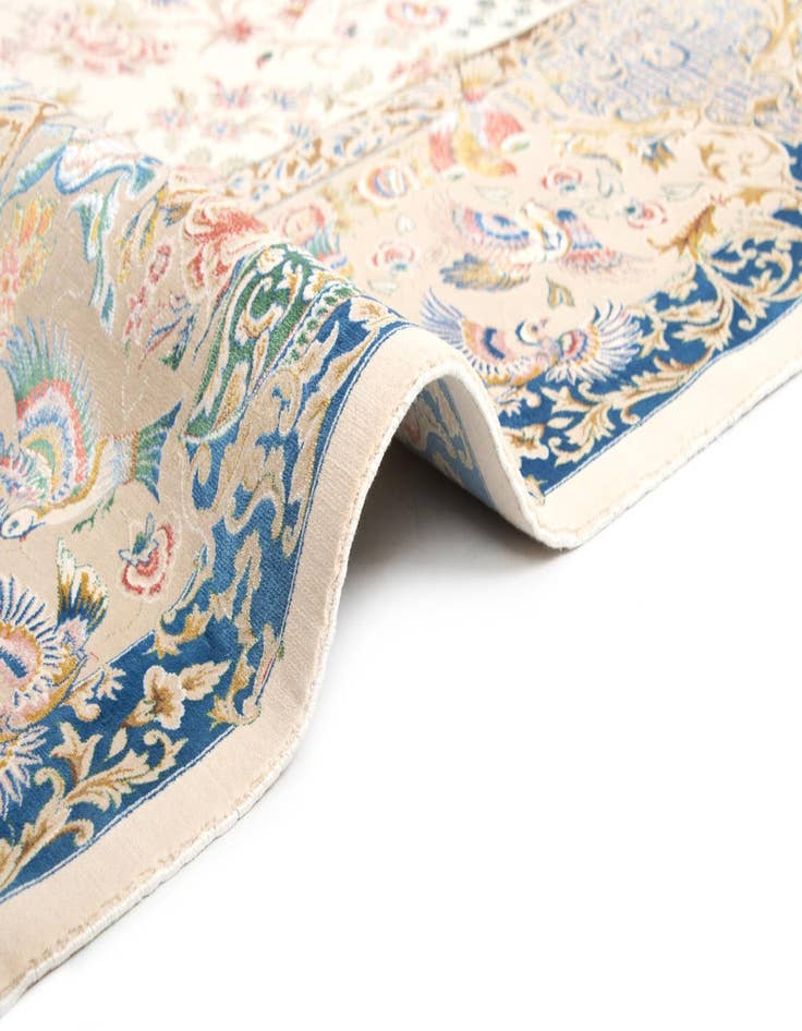 Detail image of  6' 7 x 9' 10 Ghom Design Rug