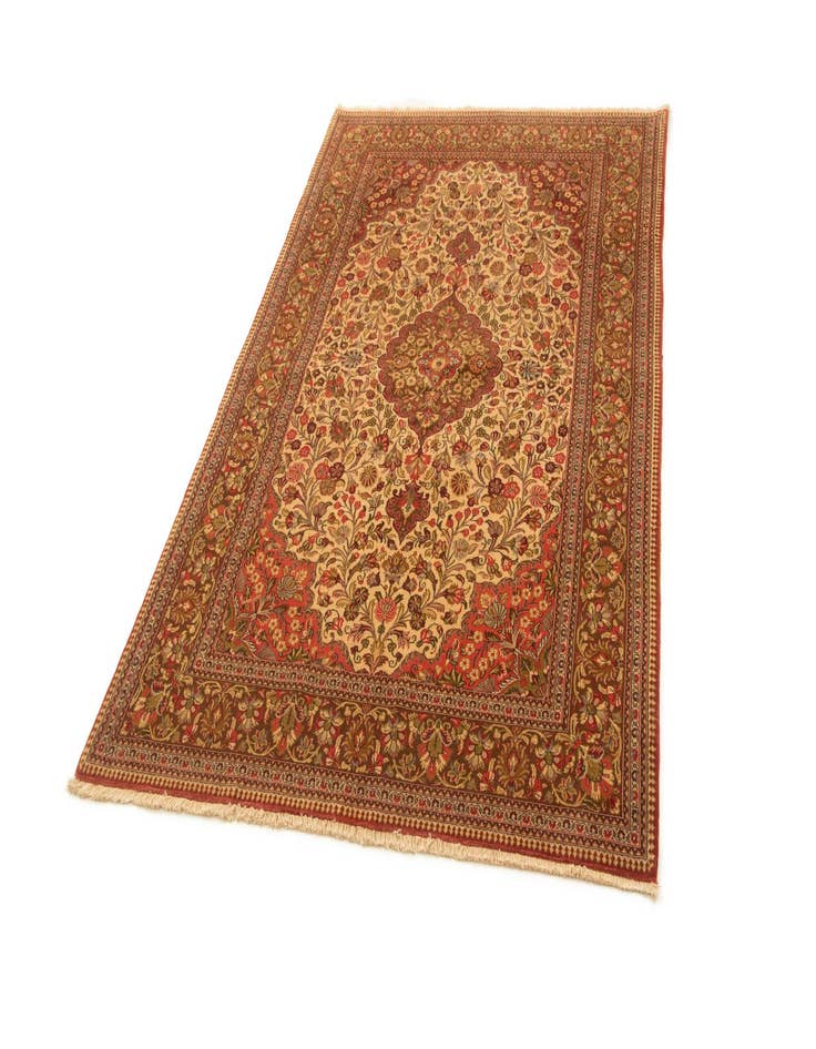 Detail image of  4' 7 x 7' 3 Ghom Rug