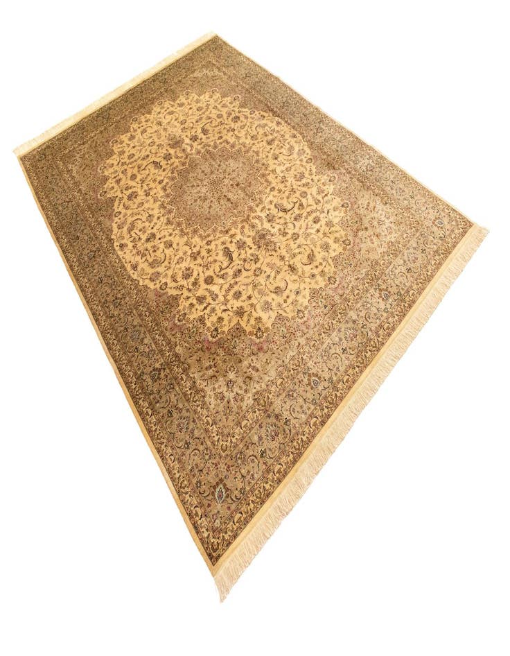 Detail image of  8' x 11' 3 Ghom Silk Rug