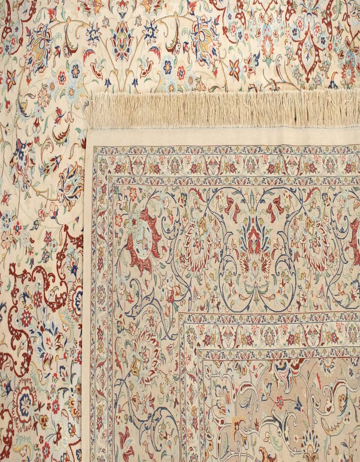 Detail image of  9' 9 x 13' 2 Ghom Silk Rug