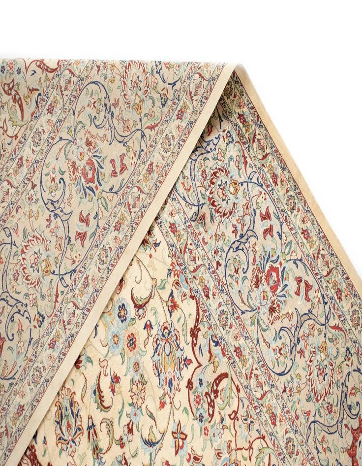 Detail image of  9' 9 x 13' 2 Ghom Silk Rug