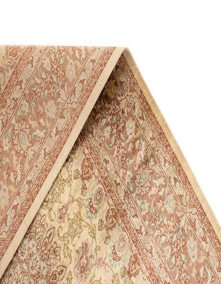 Detail image of  3' 3 x 5' Ghom Silk Rug