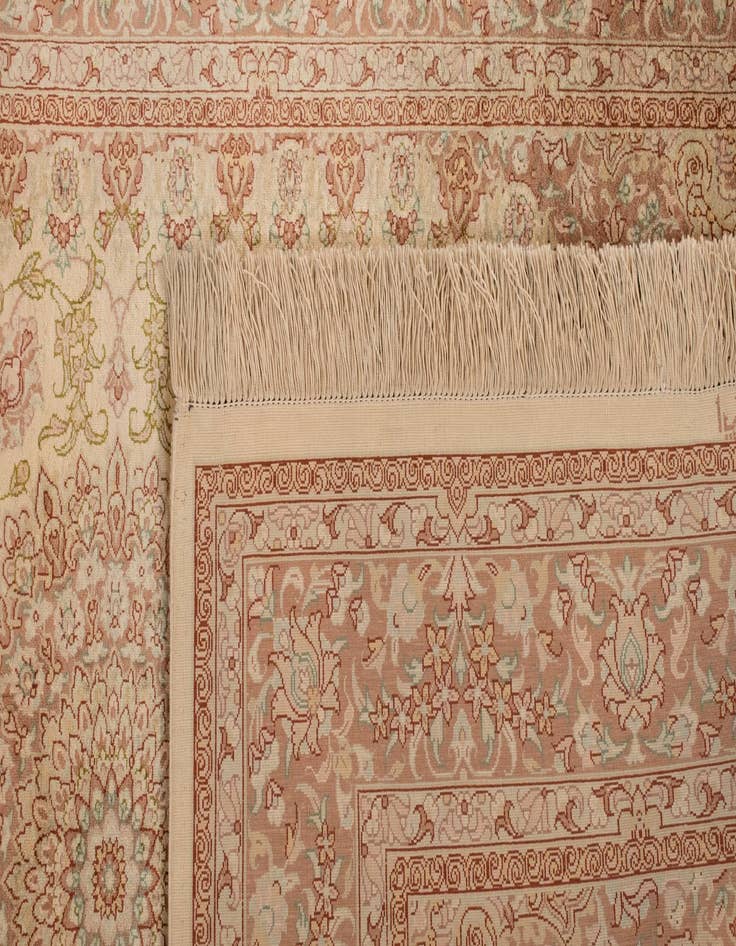 Detail image of  3' 3 x 5' Ghom Silk Rug