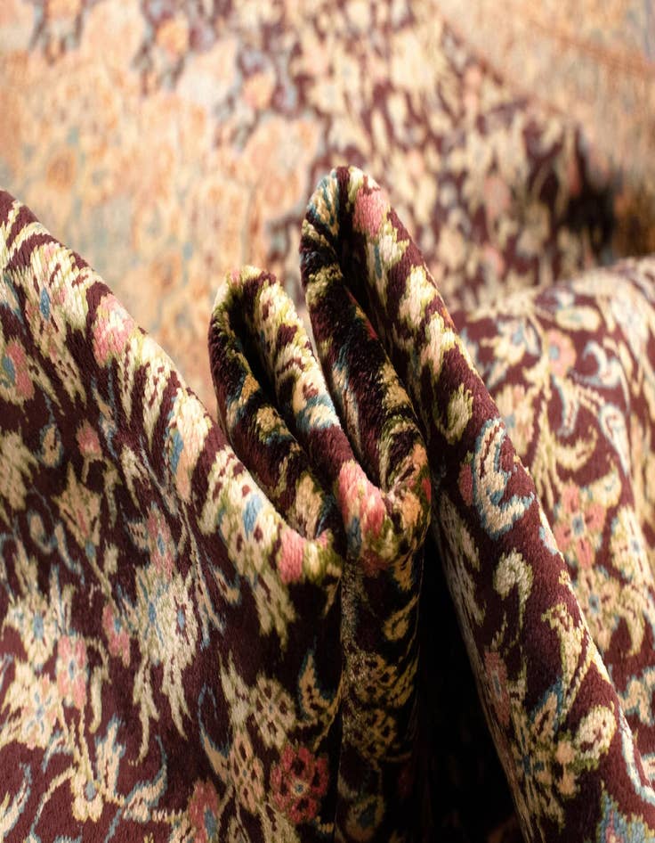 Detail image of  3' 4 x 5' Ghom Silk Rug