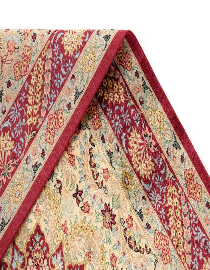 Detail image of  3' 3 x 4' 11 Ghom Silk Rug